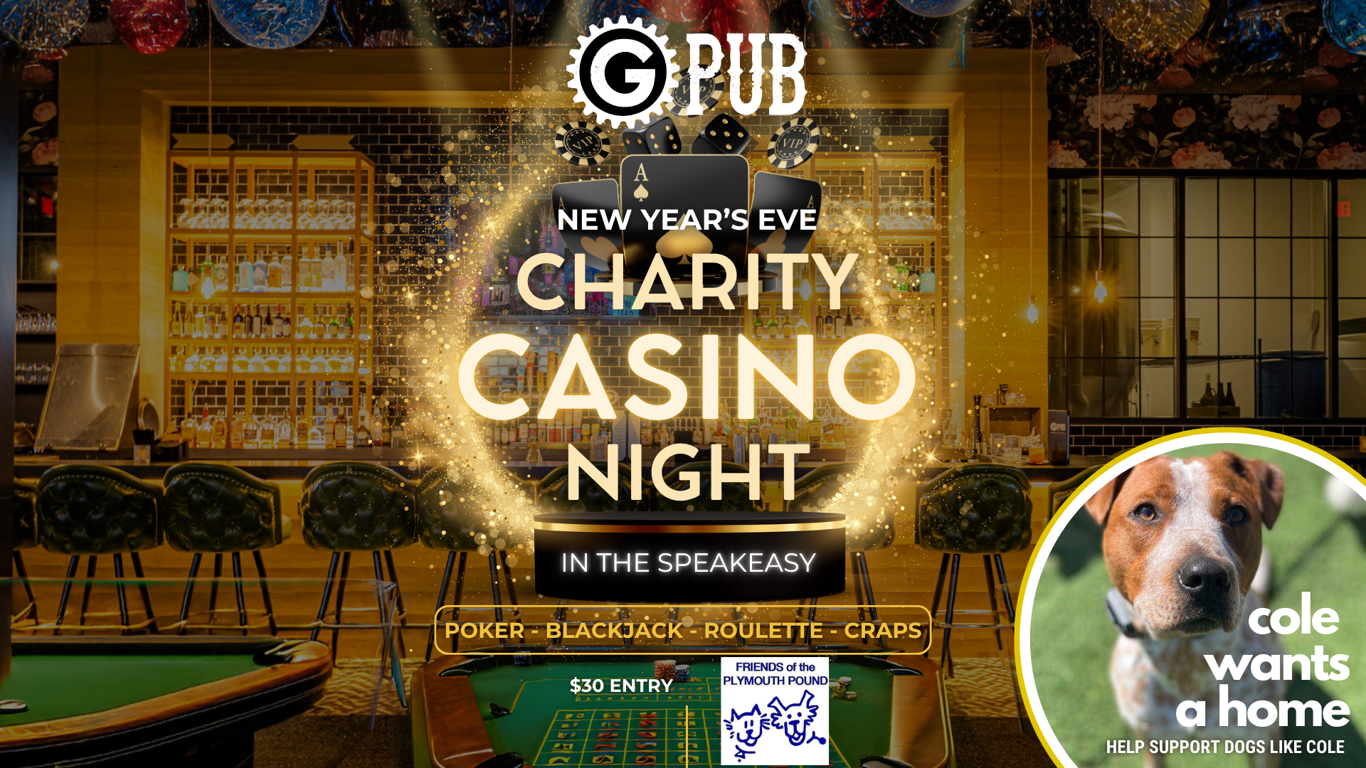 NYE Casino Night in the Speakeasy