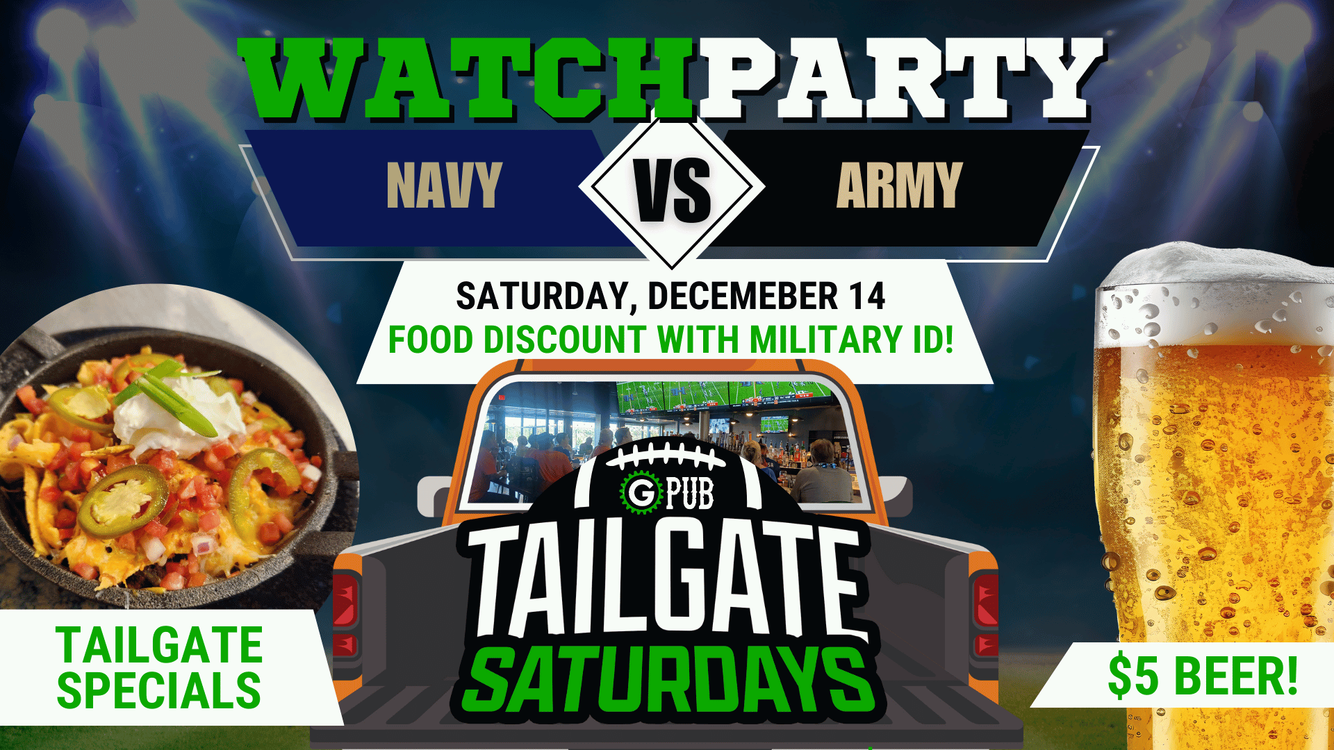 Navy vs Army Watch Party