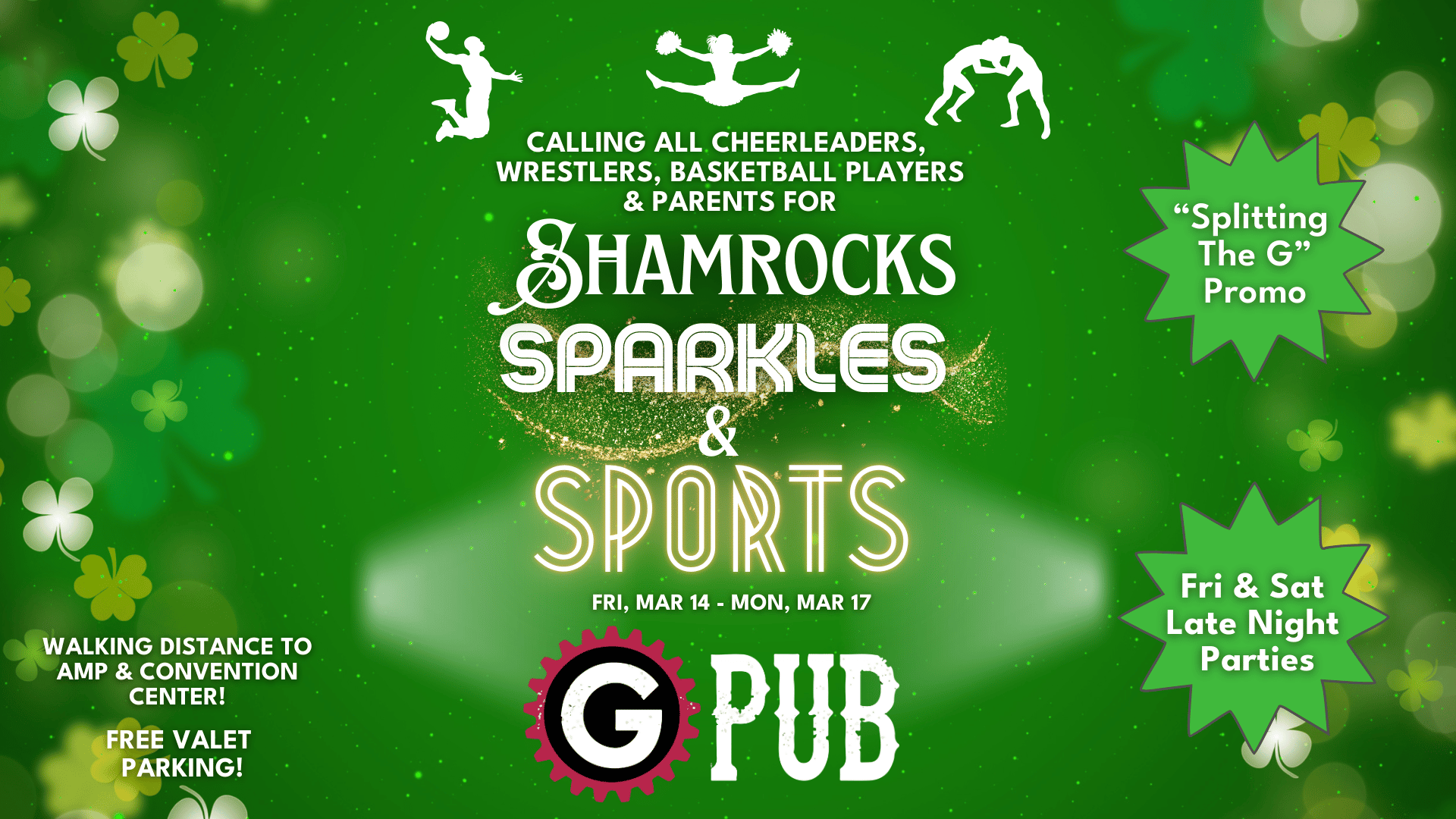 St. Patrick’s Weekend: Shamrocks, Sparkles, Sports!