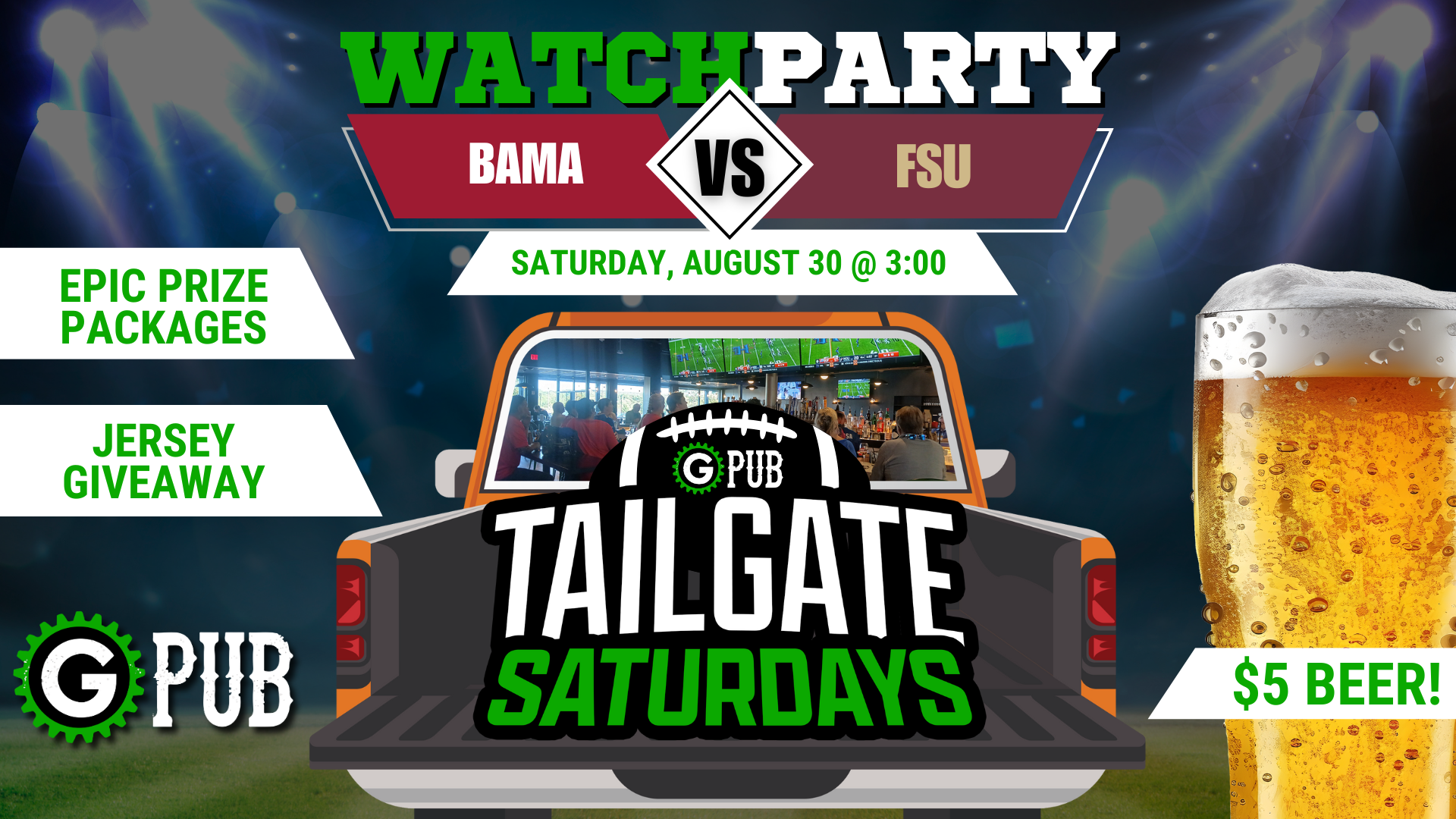 Watch Party: Alabama vs Florida State